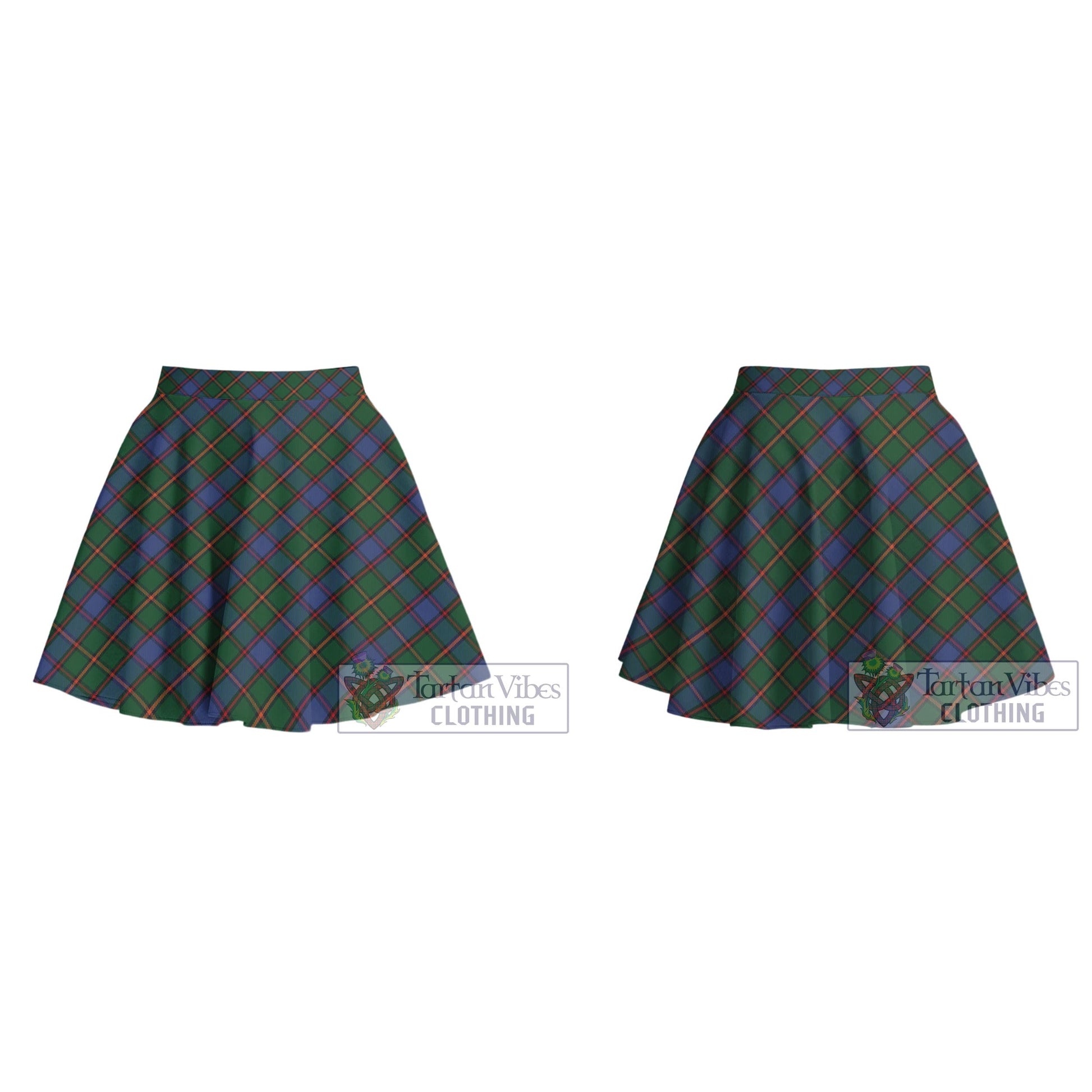 Tartan Vibes Clothing Skene Tartan Women's Plated Mini Skirt