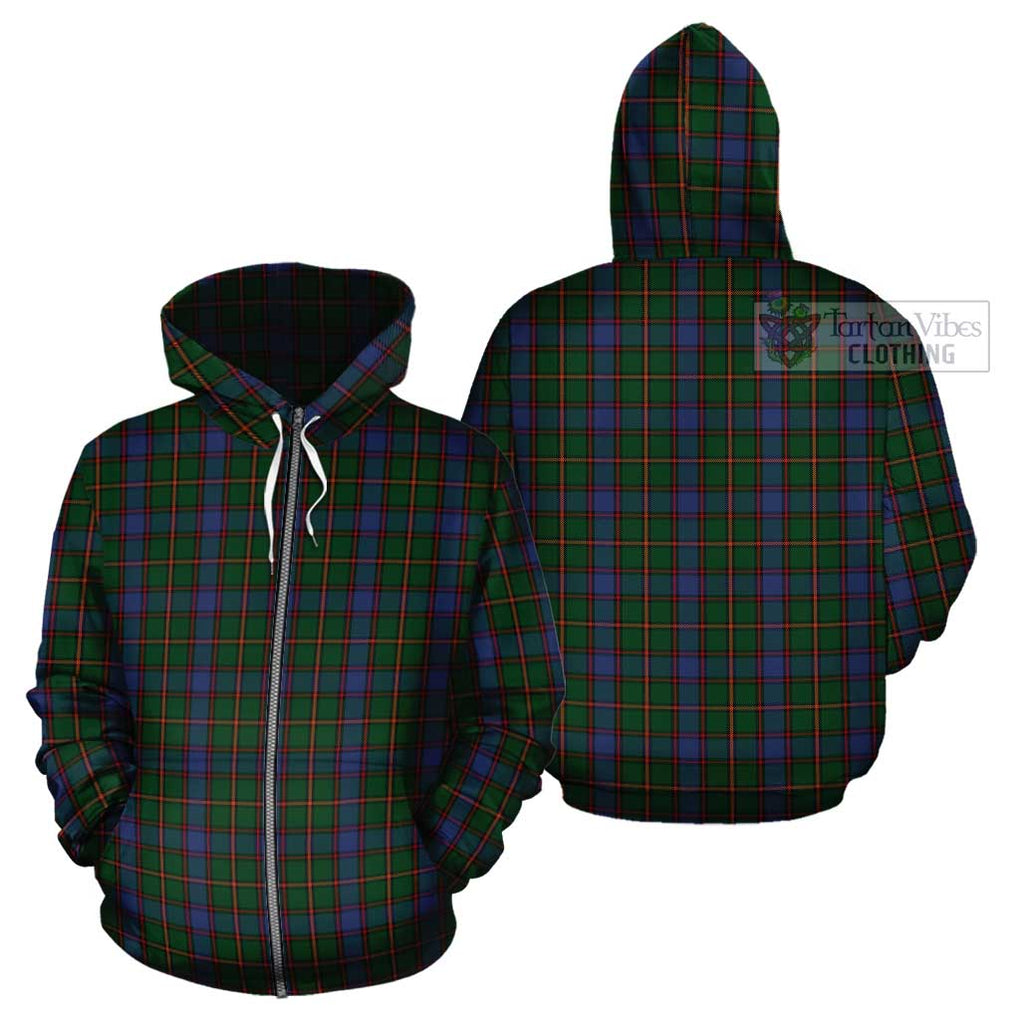 Skene Tartan Cotton Hoodie Zip Hoodie - Tartan Vibes Clothing