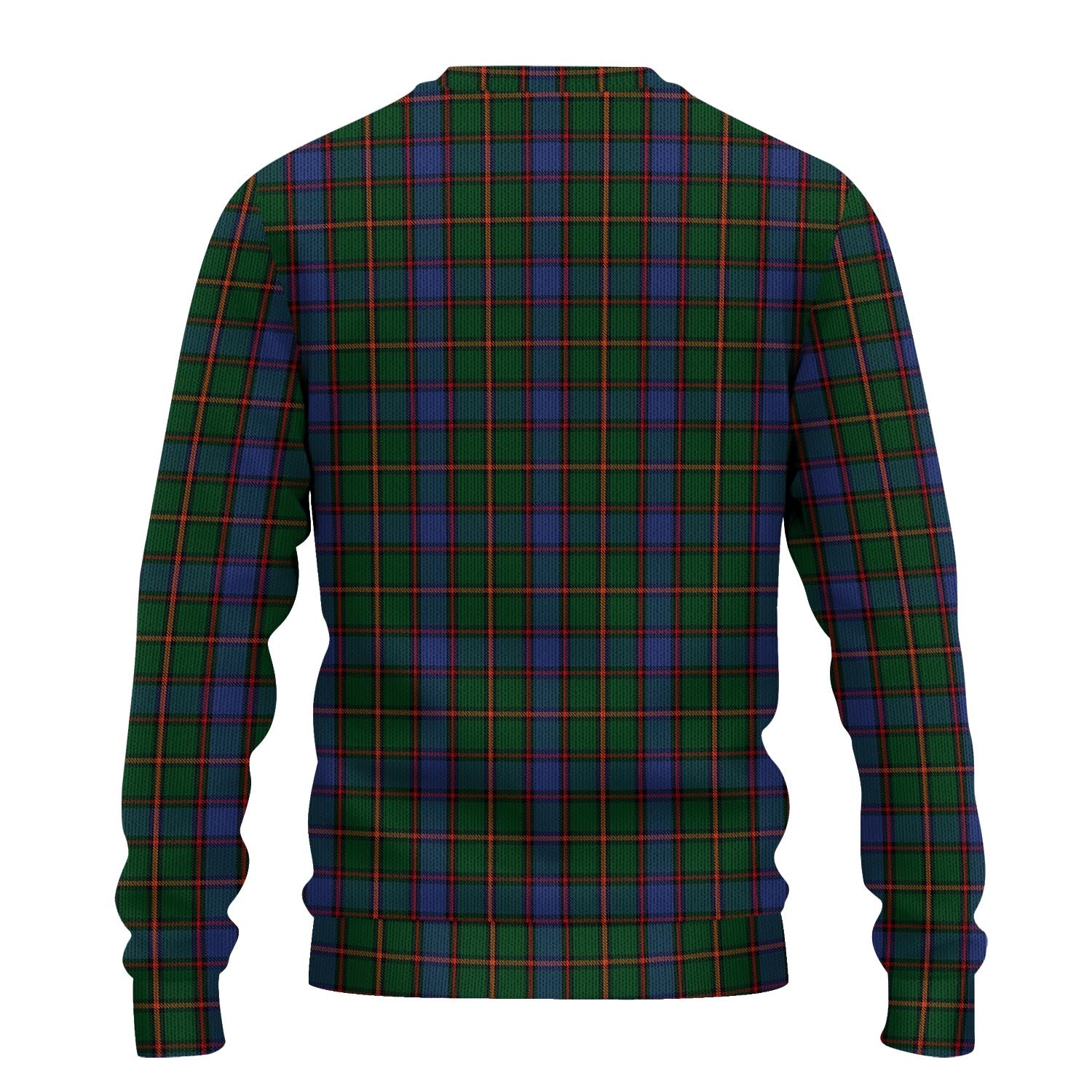 Skene Tartan Knitted Sweater with Family Crest - Tartanvibesclothing