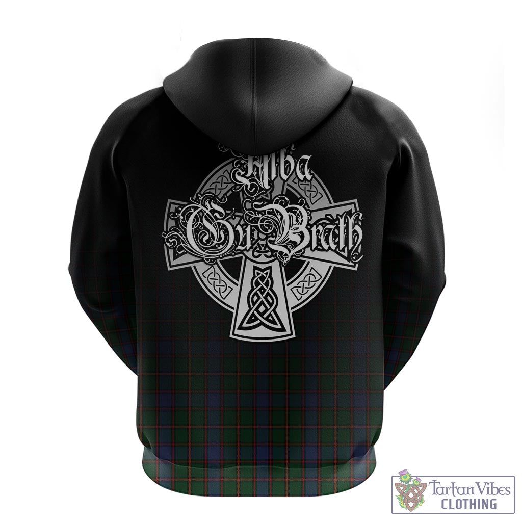 Tartan Vibes Clothing Skene Tartan Hoodie Featuring Alba Gu Brath Family Crest Celtic Inspired