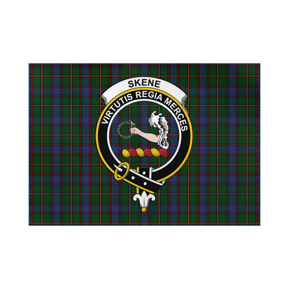 Skene Tartan Flag with Family Crest - Tartan Vibes Clothing