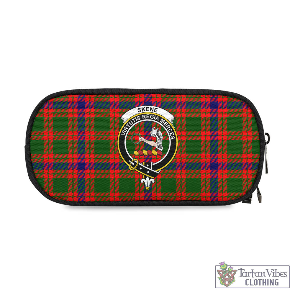 Tartan Vibes Clothing Skene Modern Tartan Pen and Pencil Case with Family Crest