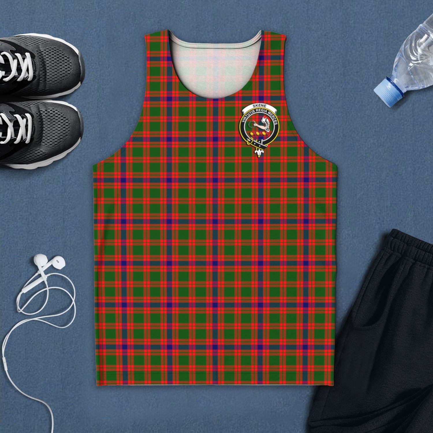 skene-modern-tartan-mens-tank-top-with-family-crest