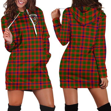 Skene Modern Tartan Hoodie Dress with Family Crest