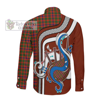 Skene Modern Tartan Long Sleeve Button Shirt with Epic Bagpipe Style