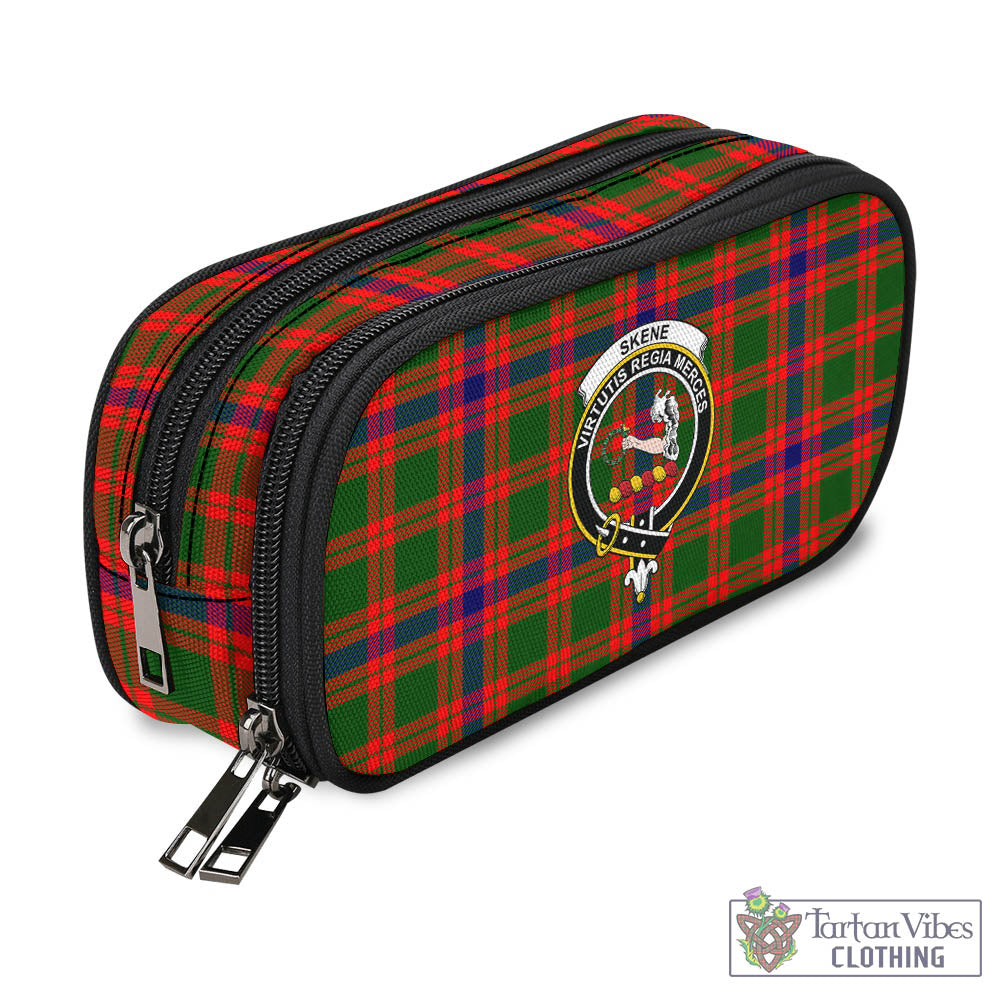 Tartan Vibes Clothing Skene Modern Tartan Pen and Pencil Case with Family Crest