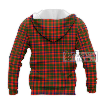 Skene Modern Tartan Knitted Hoodie with Family Crest DNA In Me Style