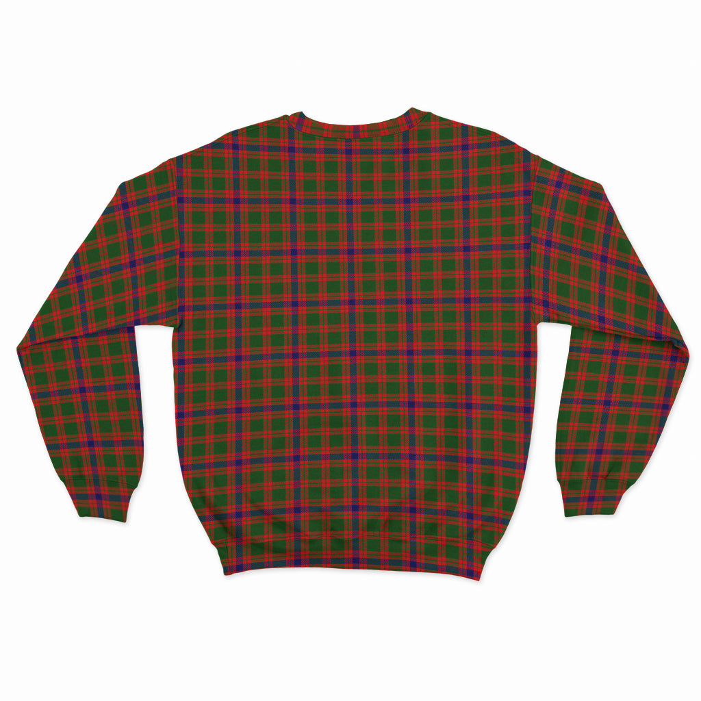 Skene Modern Tartan Sweatshirt with Family Crest - Tartan Vibes Clothing