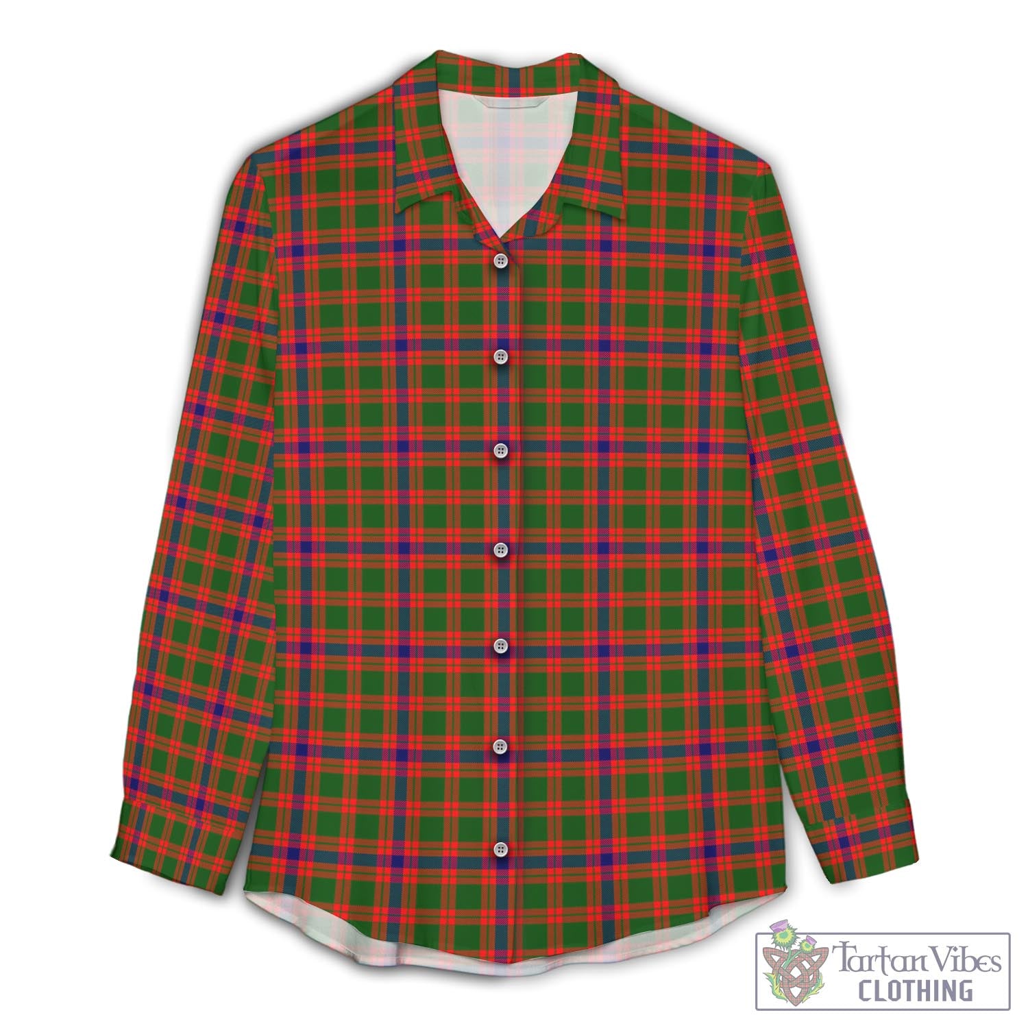 Skene Modern Tartan Womens Casual Shirt