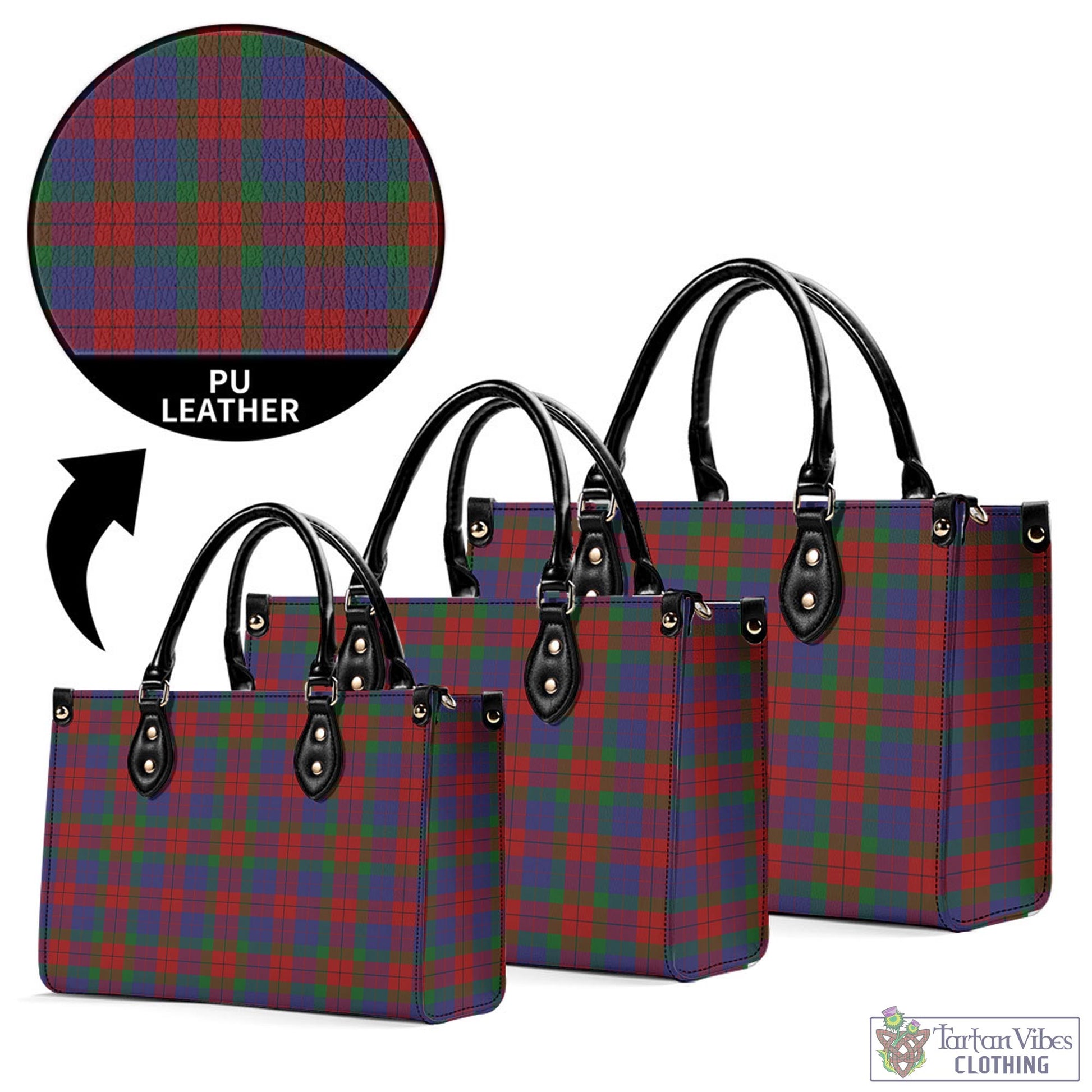 Tartan Vibes Clothing Skene of Cromar Tartan Luxury Leather Handbags