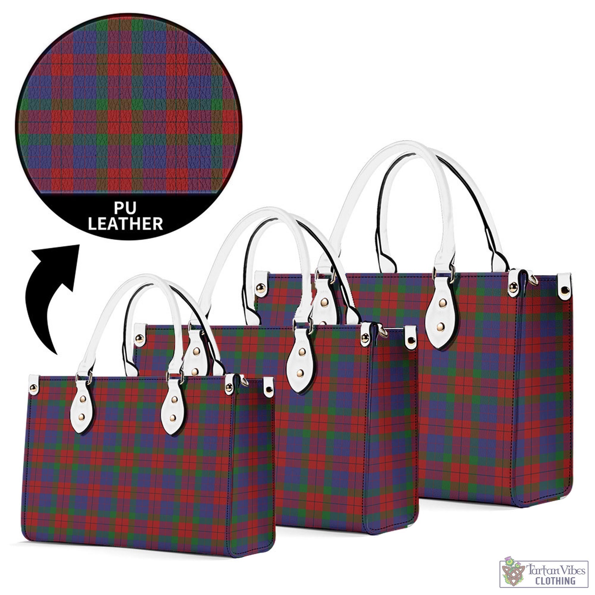 Tartan Vibes Clothing Skene of Cromar Tartan Luxury Leather Handbags