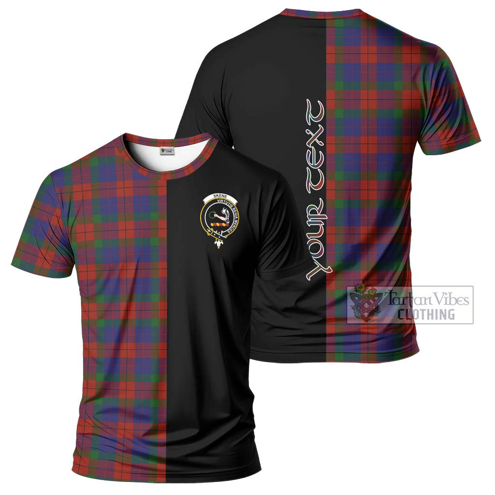 Skene of Cromar Tartan T-Shirt with Family Crest and Half Of Me Style Kid's Shirt - Tartanvibesclothing Shop