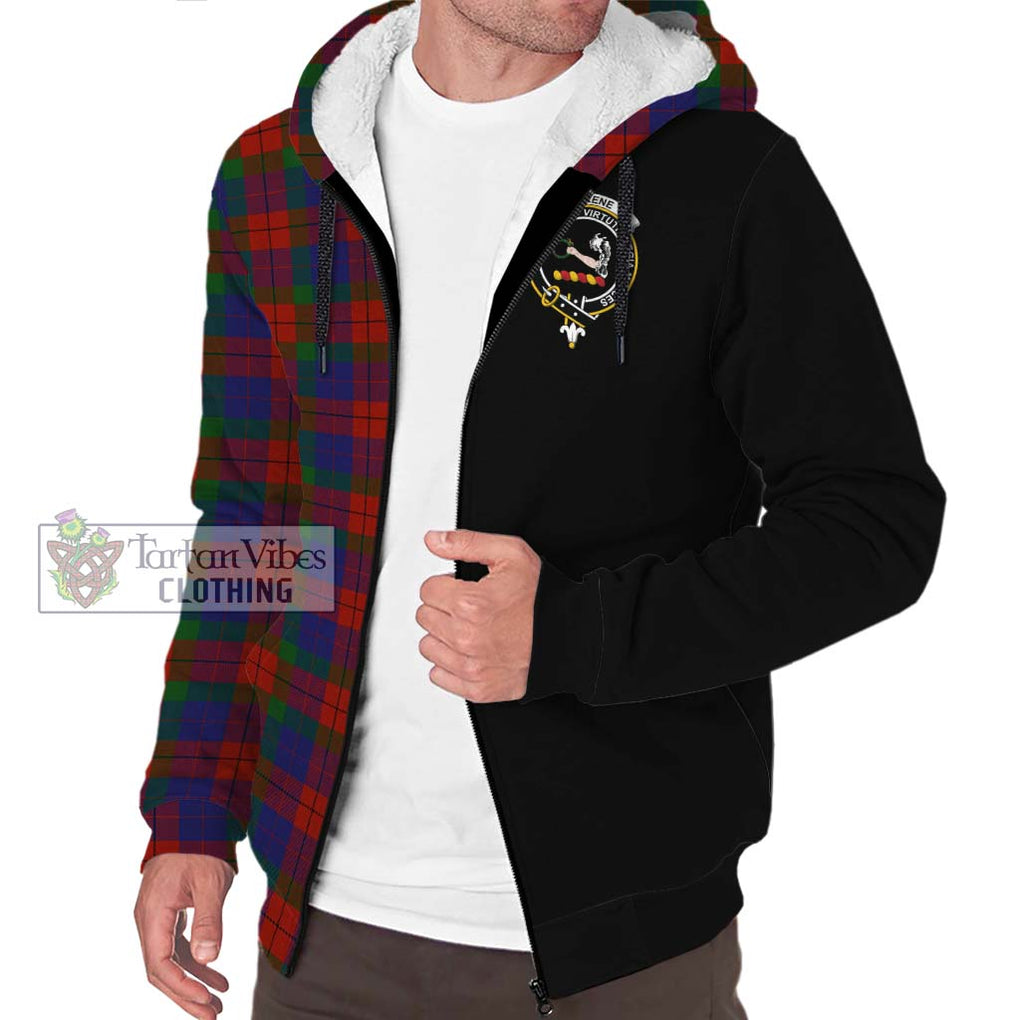 Skene of Cromar Tartan Sherpa Hoodie with Family Crest and Half Of Me Style Unisex S - Tartanvibesclothing Shop