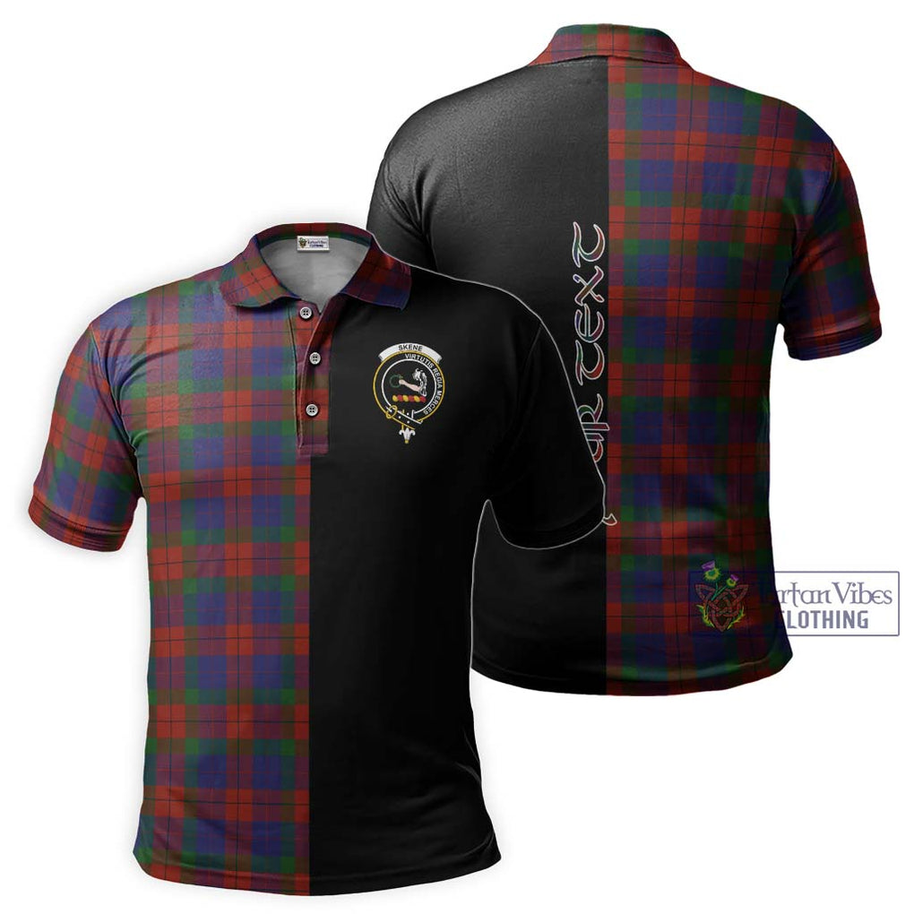 Skene of Cromar Tartan Polo Shirt with Family Crest and Half Of Me Style Kid - Tartanvibesclothing Shop