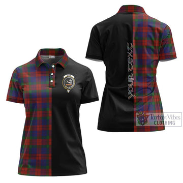 Skene of Cromar Tartan Women's Polo Shirt with Family Crest and Half Of Me Style