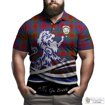 Skene of Cromar Tartan Polo Shirt with Alba Gu Brath Regal Lion Emblem