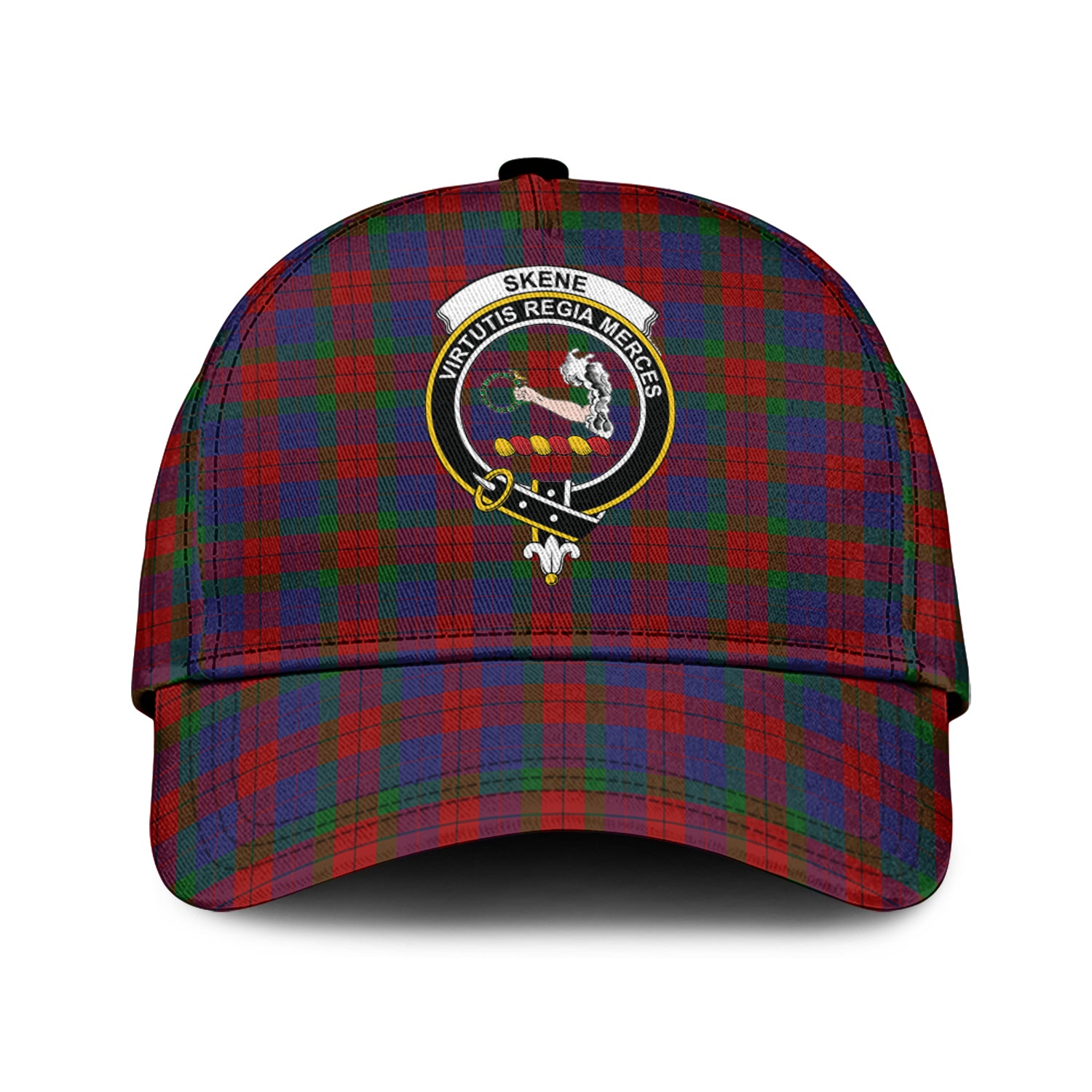 Skene of Cromar Tartan Classic Cap with Family Crest Classic Cap Universal Fit - Tartan Vibes Clothing