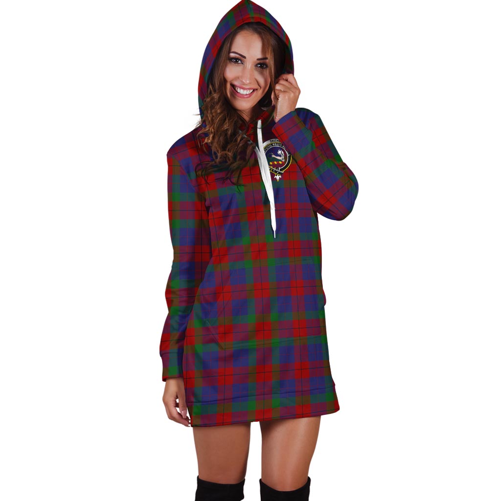 Skene of Cromar Tartan Hoodie Dress with Family Crest - Tartan Vibes Clothing