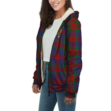 Skene of Cromar Tartan Sherpa Hoodie with Family Crest