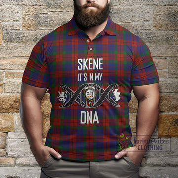 Skene of Cromar Tartan Polo Shirt with Family Crest DNA In Me Style