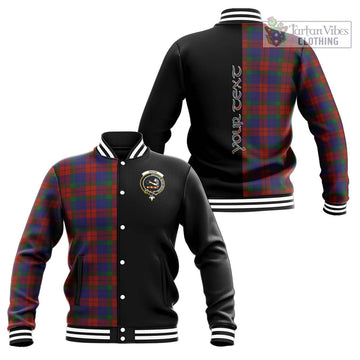 Skene of Cromar Tartan Baseball Jacket with Family Crest and Half Of Me Style