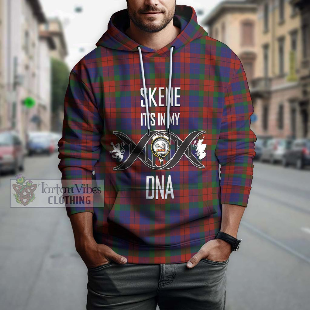 Skene of Cromar Tartan Hoodie with Family Crest DNA In Me Style Pullover Hoodie - Tartanvibesclothing Shop