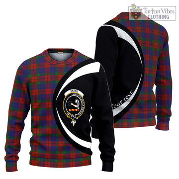 Skene of Cromar Tartan Ugly Sweater with Family Crest Circle Style