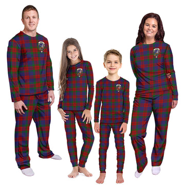 Skene of Cromar Tartan Pajamas Family Set with Family Crest