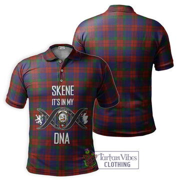 Skene of Cromar Tartan Polo Shirt with Family Crest DNA In Me Style