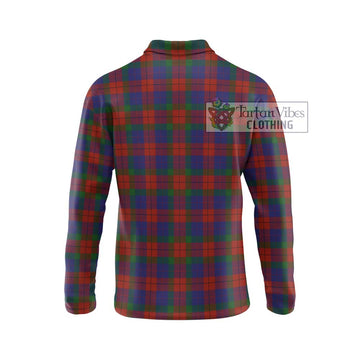 Skene of Cromar Tartan Long Sleeve Polo Shirt with Family Crest DNA In Me Style