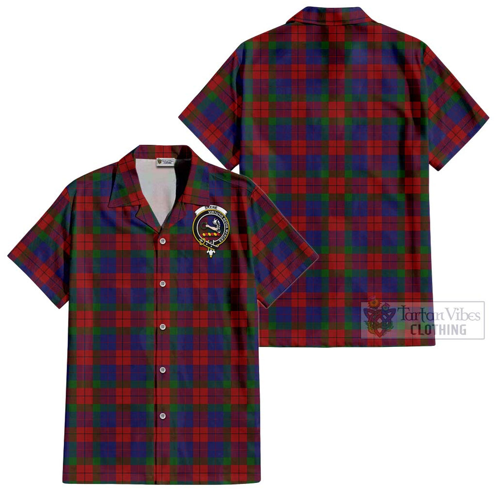 Skene of Cromar Tartan Cotton Hawaiian Shirt with Family Crest Kid - Tartan Vibes Clothing