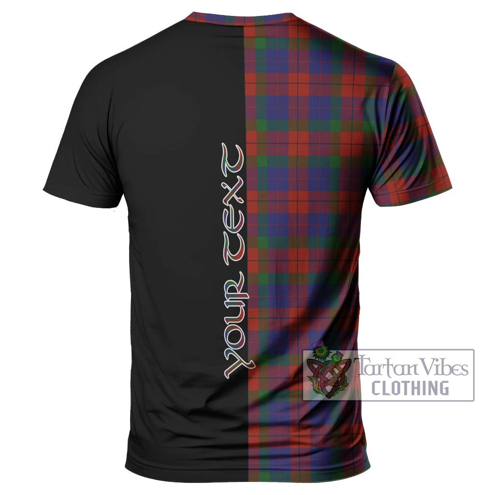 Skene of Cromar Tartan T-Shirt with Family Crest and Half Of Me Style - Tartanvibesclothing Shop