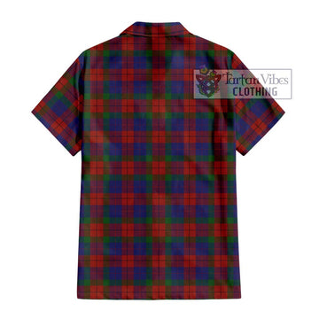 Skene of Cromar Tartan Short Sleeve Button Shirt with Family Crest DNA In Me Style