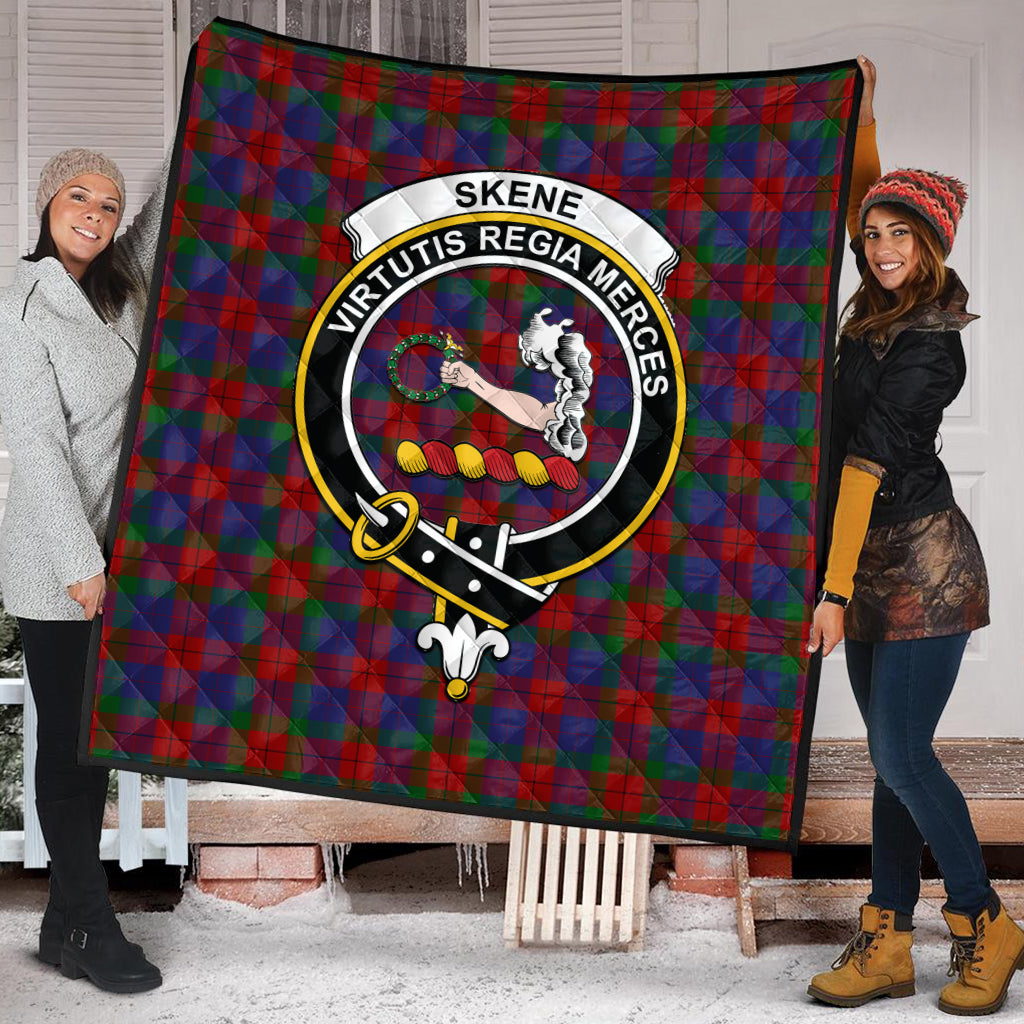 skene-of-cromar-tartan-quilt-with-family-crest