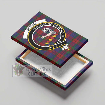 Skene of Cromar Tartan Canvas Print Wall Art with Family Crest