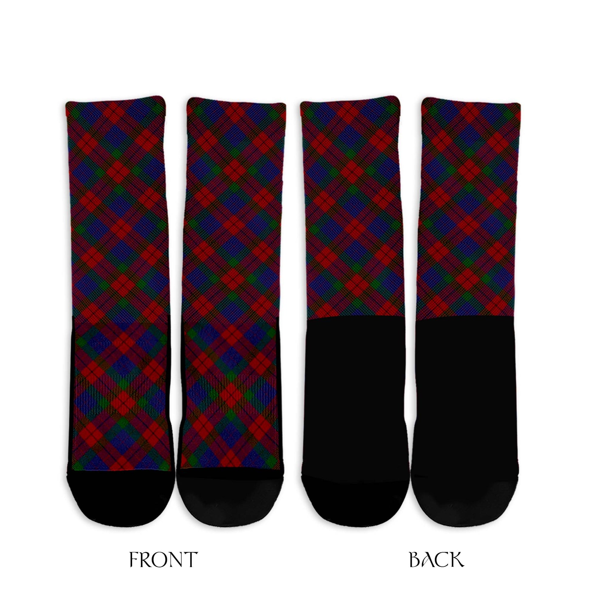 Skene of Cromar Tartan Crew Socks Cross Tartan Style - Tartanvibesclothing