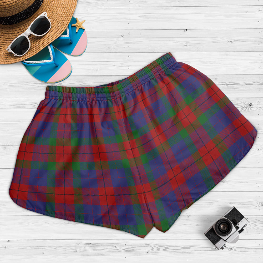 skene-of-cromar-tartan-womens-shorts-with-family-crest