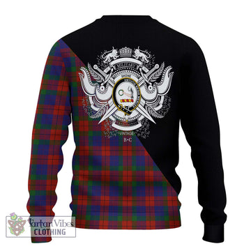 Skene of Cromar Tartan Ugly Sweater with Family Crest and Military Logo Style