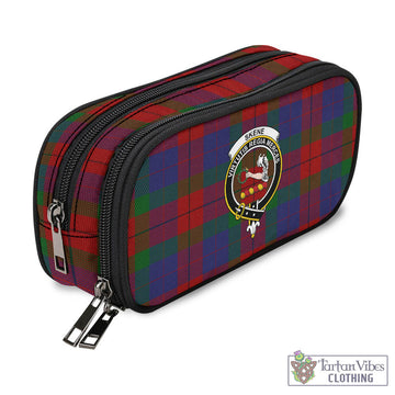 Skene of Cromar Tartan Pen and Pencil Case with Family Crest