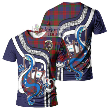 Skene of Cromar Tartan T-Shirt with Epic Bagpipe Style