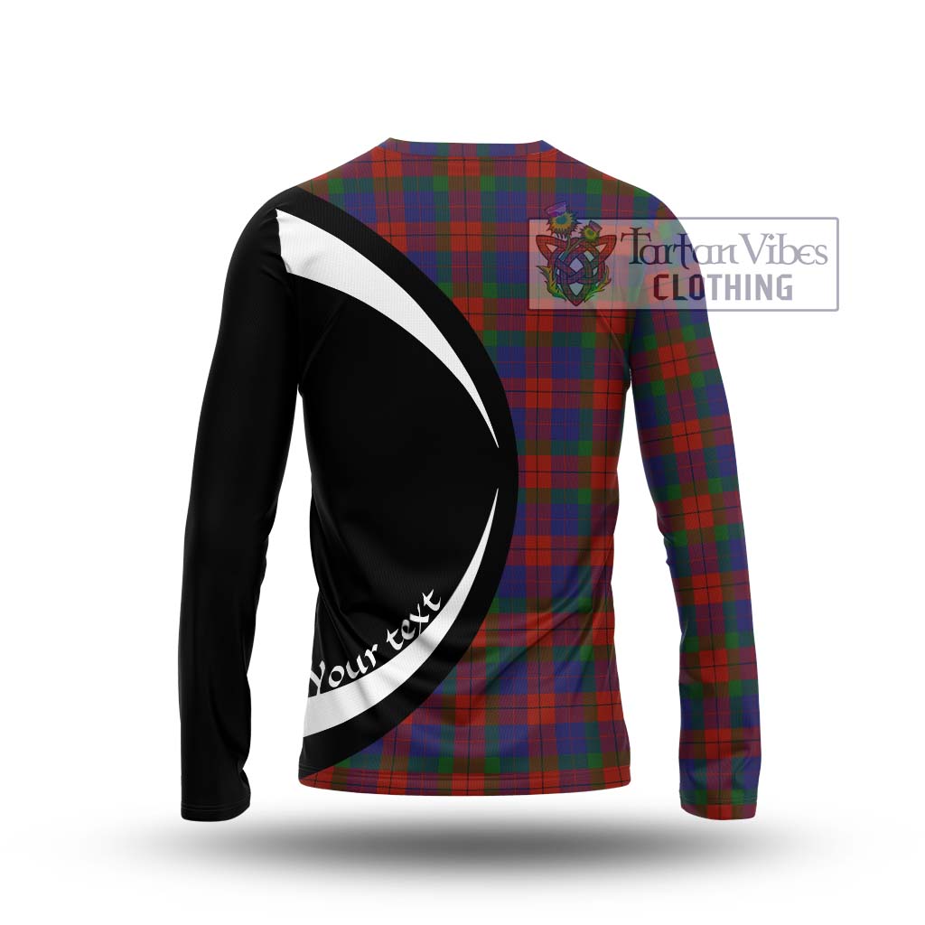 Skene of Cromar Tartan Long Sleeve T-Shirt with Family Crest Circle Style - Tartan Vibes Clothing