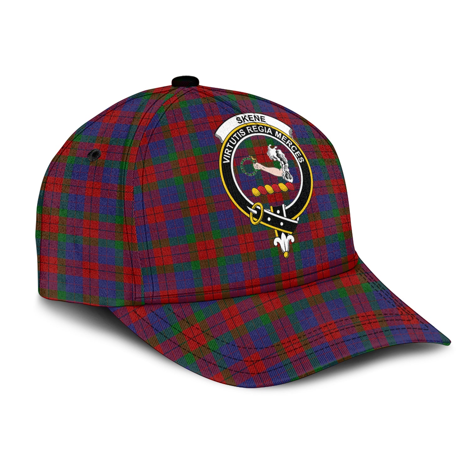 Skene of Cromar Tartan Classic Cap with Family Crest - Tartan Vibes Clothing