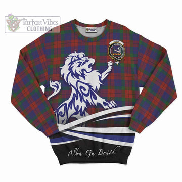 Skene of Cromar Tartan Sweatshirt with Alba Gu Brath Regal Lion Emblem