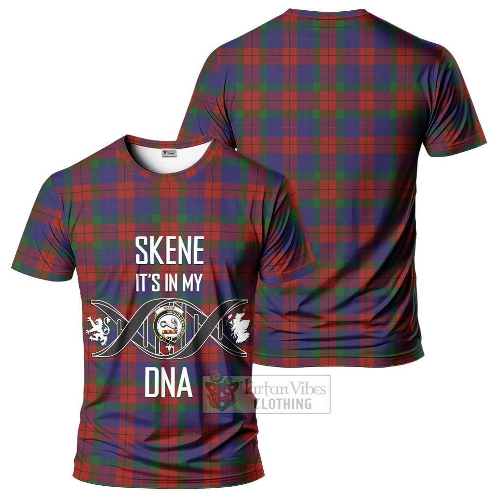 Skene of Cromar Tartan T-Shirt with Family Crest DNA In Me Style - Tartan Vibes Clothing