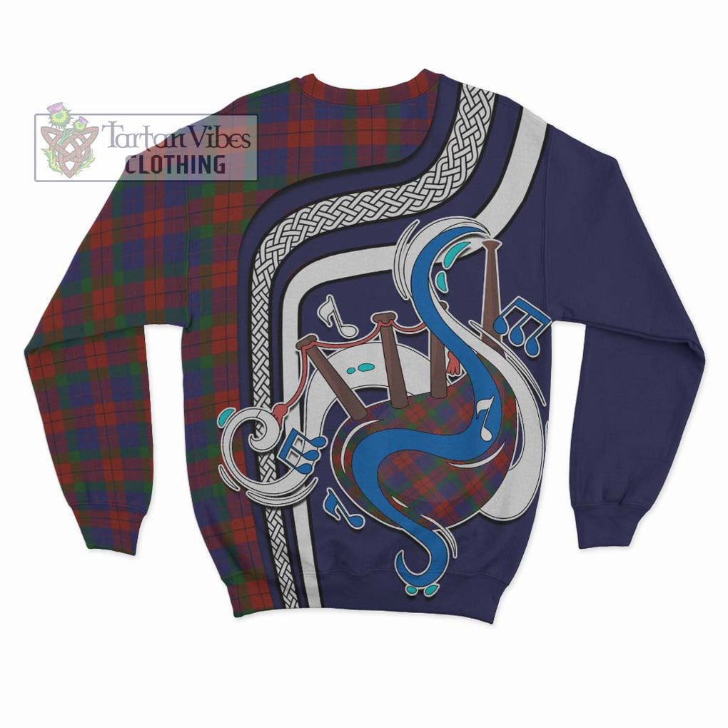 Tartan Vibes Clothing Skene of Cromar Tartan Sweatshirt with Epic Bagpipe Style