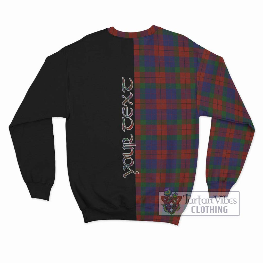 Skene of Cromar Tartan Sweatshirt with Family Crest and Half Of Me Style - Tartanvibesclothing Shop