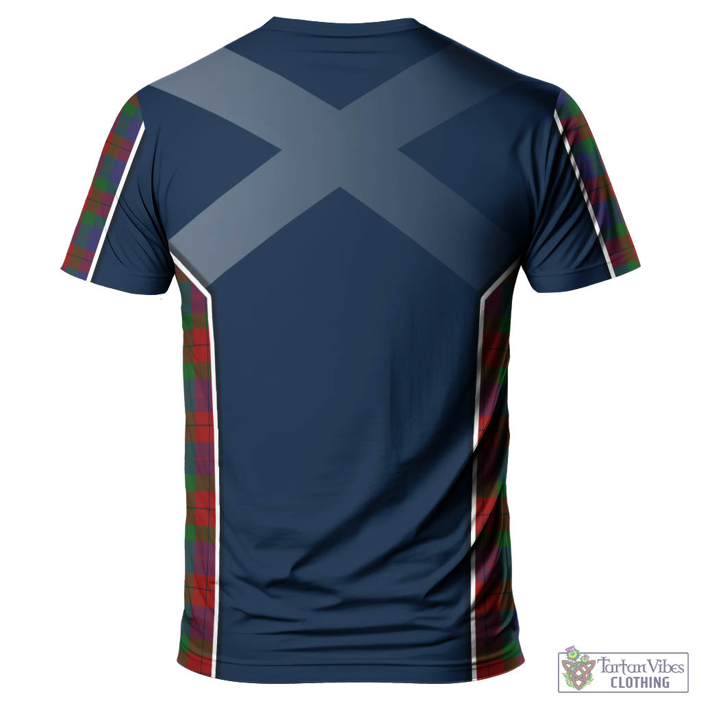 Tartan Vibes Clothing Skene of Cromar Tartan T-Shirt with Family Crest and Scottish Thistle Vibes Sport Style