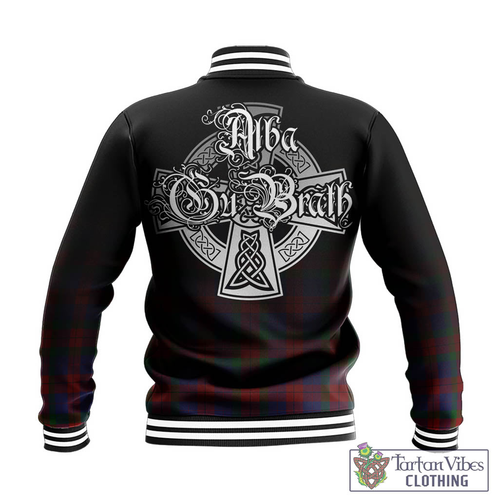 Tartan Vibes Clothing Skene of Cromar Tartan Baseball Jacket Featuring Alba Gu Brath Family Crest Celtic Inspired