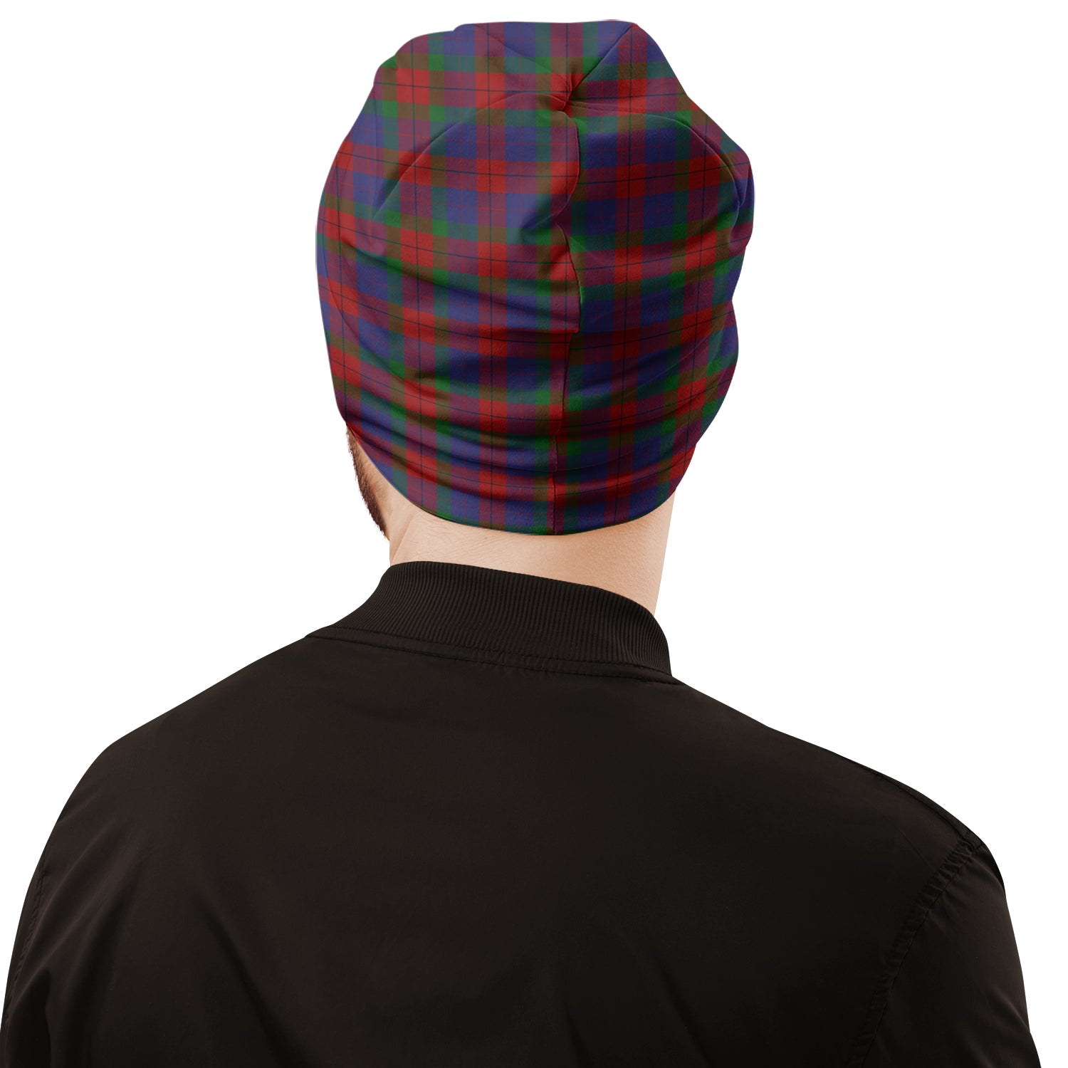 Skene of Cromar Tartan Beanies Hat with Family Crest - Tartan Vibes Clothing