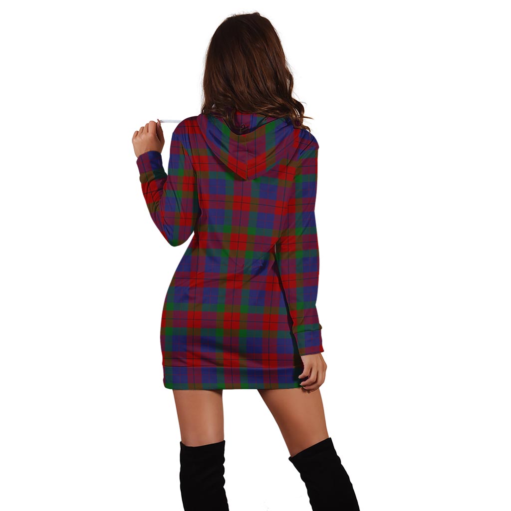 Skene of Cromar Tartan Hoodie Dress with Family Crest - Tartan Vibes Clothing